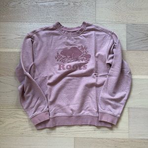 Roots Boyfriend Crewneck Sweatshirt, super soft, size XS